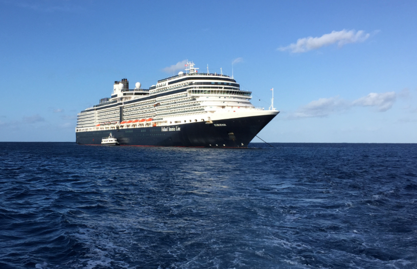 cruise ship sailing in Alaska